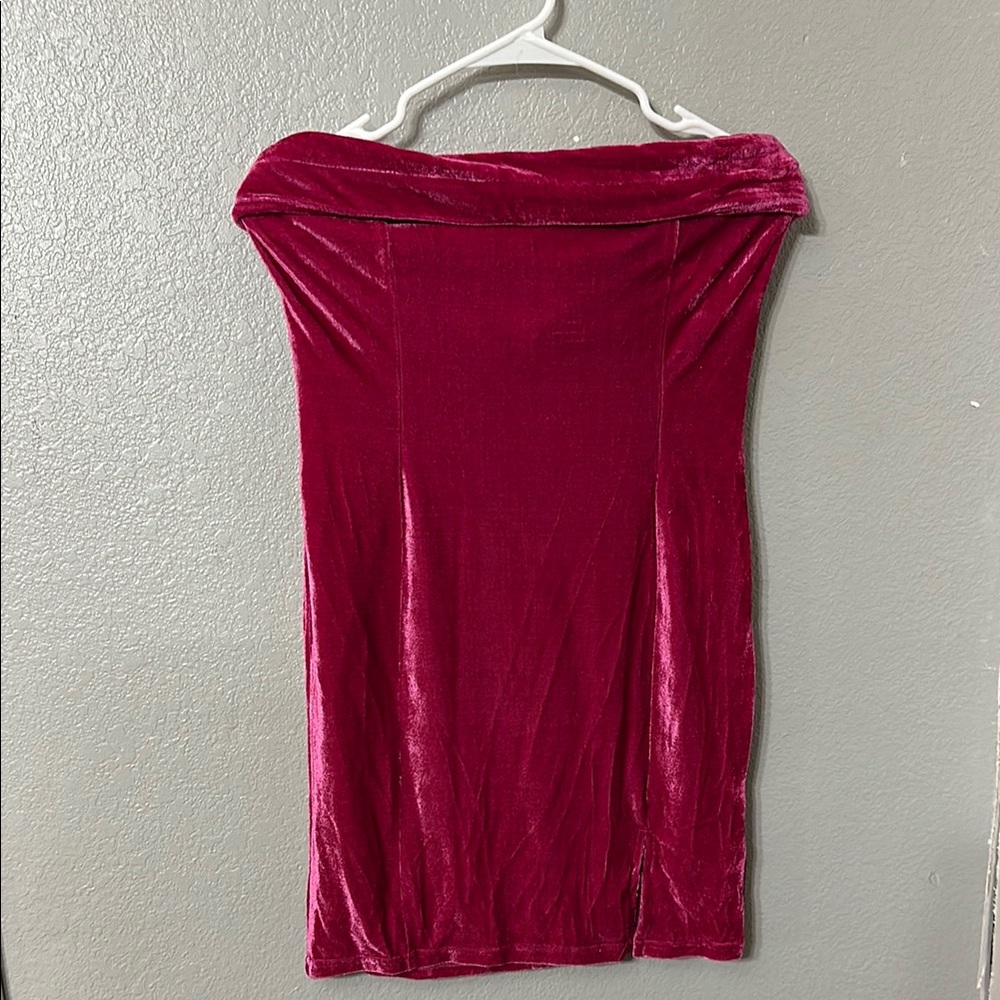 Pink mini dress